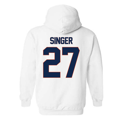 Virginia - NCAA Men's Soccer : Jack Singer - Replica Shersey Hooded Sweatshirt