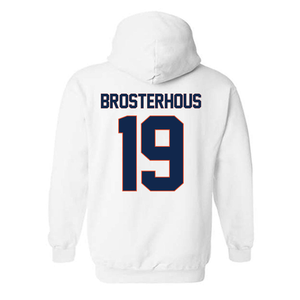 Virginia - NCAA Football : Grady Brosterhous - Replica Shersey Hooded Sweatshirt