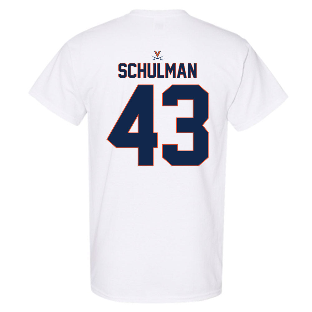 Virginia - NCAA Baseball : Ben Schulman - Replica Shersey T-Shirt-1