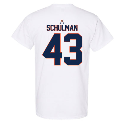 Virginia - NCAA Baseball : Ben Schulman - Replica Shersey T-Shirt-1