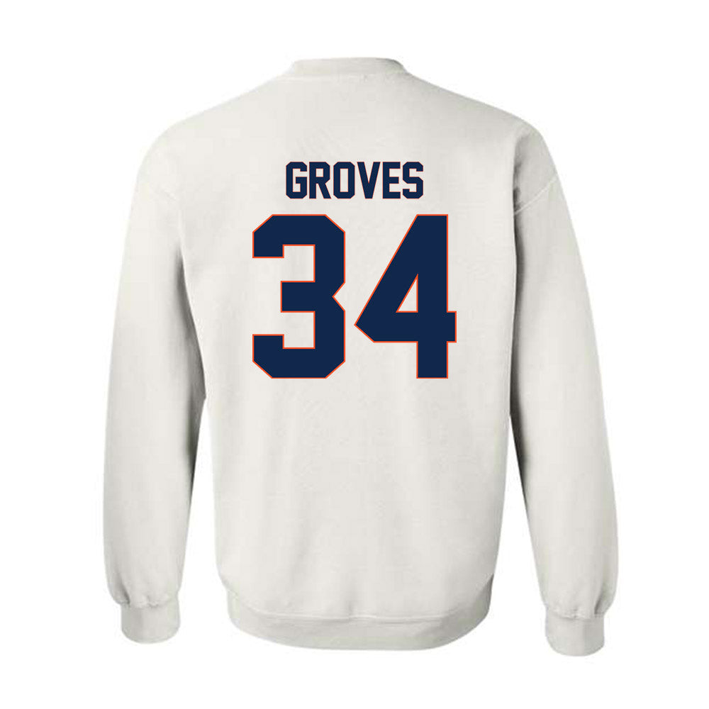 Virginia - NCAA Men's Basketball : Jacob Groves - Replica Shersey Crewneck Sweatshirt