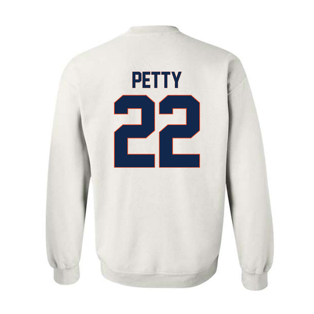 Virginia - NCAA Men's Lacrosse : Eli Petty - Replica Shersey Crewneck Sweatshirt