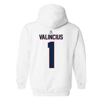 Virginia - NCAA Baseball : Tomas Valincius - Replica Shersey Hooded Sweatshirt