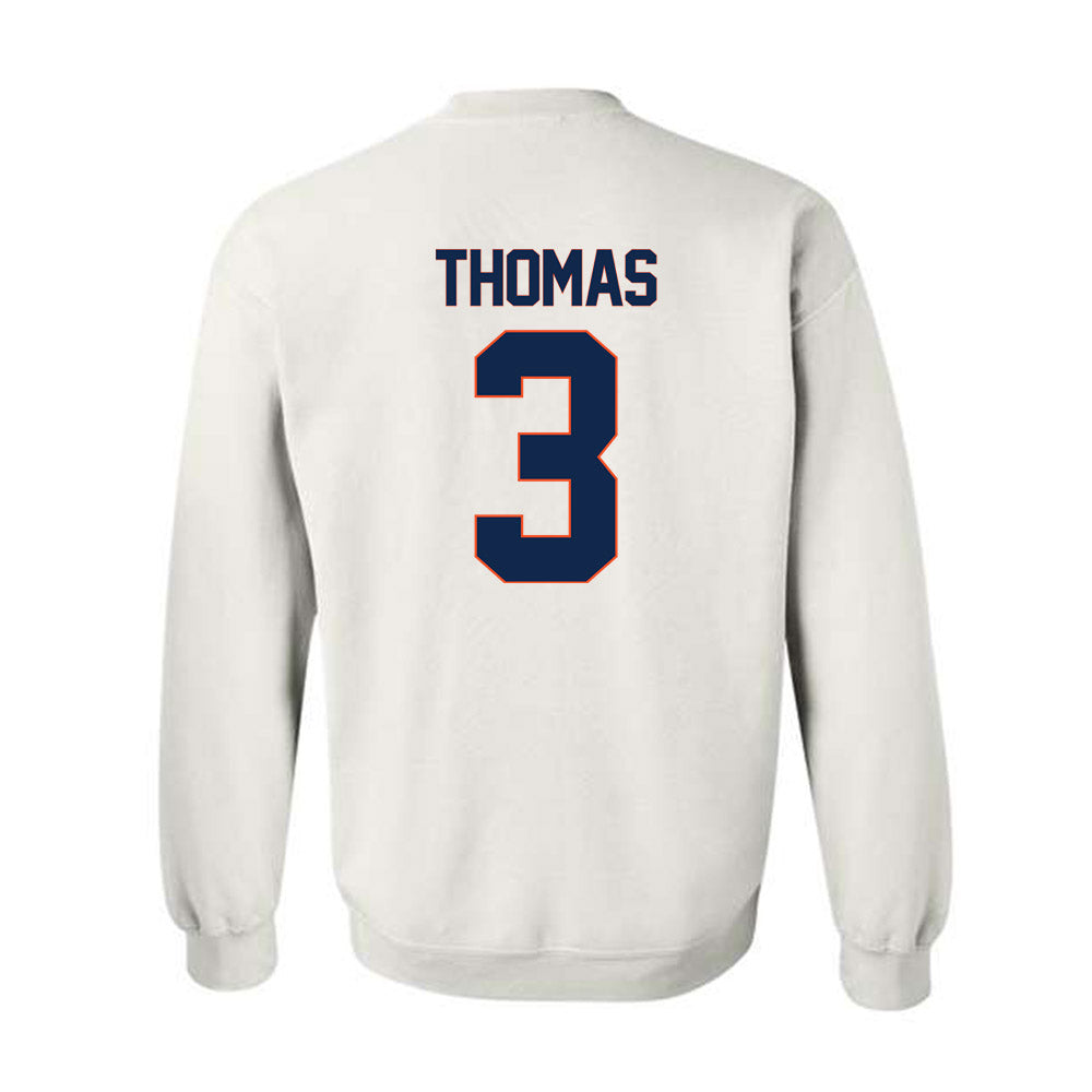 Virginia - NCAA Football : Corey Thomas - Replica Shersey Crewneck Sweatshirt