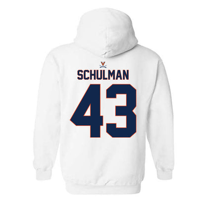 Virginia - NCAA Baseball : Ben Schulman - Replica Shersey Hooded Sweatshirt-1