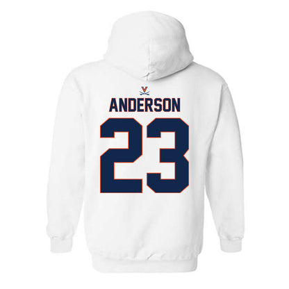 Virginia - NCAA Baseball : Ethan Anderson - Replica Shersey Hooded Sweatshirt