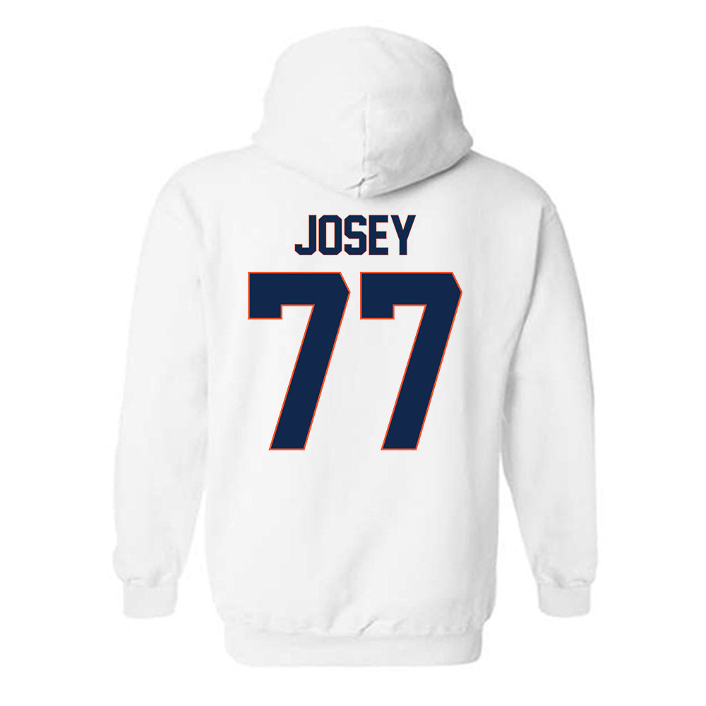 Virginia - NCAA Football : Noah Josey - Replica Shersey Hooded Sweatshirt