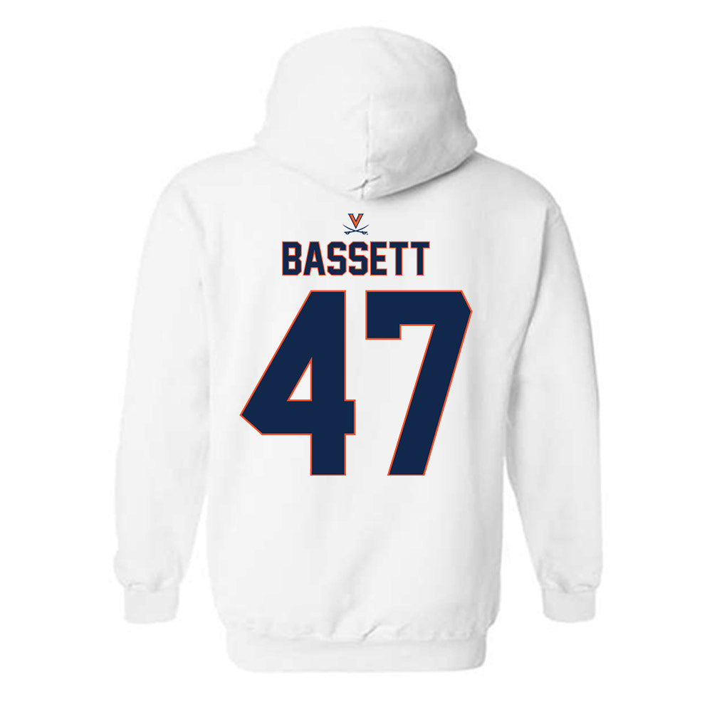 Virginia - NCAA Baseball : Nate Bassett - Replica Shersey Hooded Sweatshirt