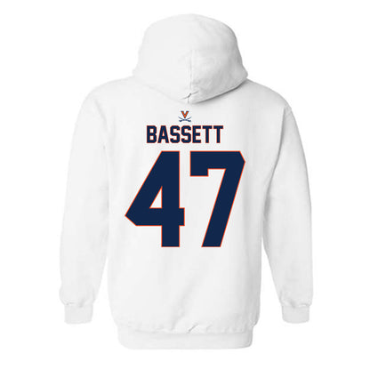 Virginia - NCAA Baseball : Nate Bassett - Replica Shersey Hooded Sweatshirt