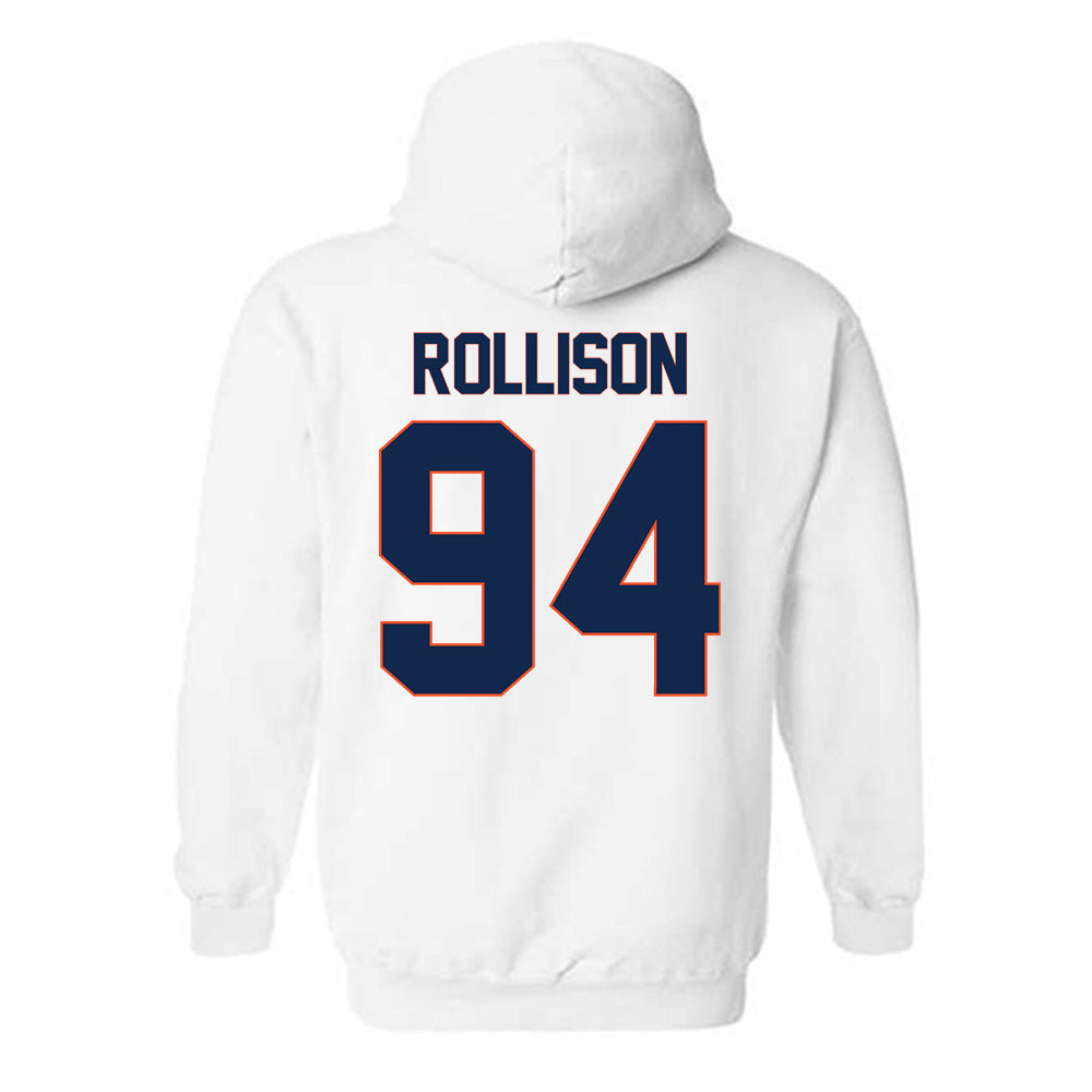 Virginia - NCAA Football : Hayden Rollison - Replica Shersey Hooded Sweatshirt