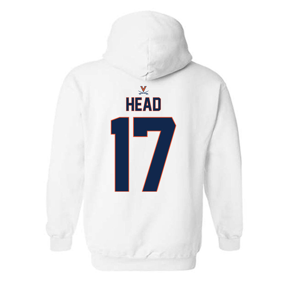 Virginia - NCAA Baseball : Tristan Head - Replica Shersey Hooded Sweatshirt