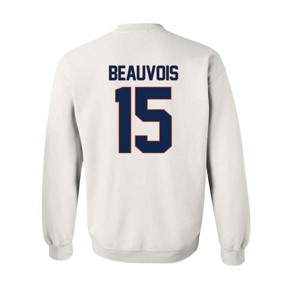 Virginia - NCAA Men's Soccer : Triton Beauvois - Replica Shersey Crewneck Sweatshirt