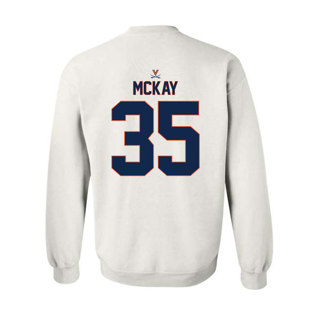 Virginia - NCAA Baseball : Cullen McKay - Replica Shersey Crewneck Sweatshirt