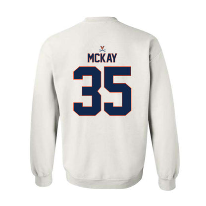 Virginia - NCAA Baseball : Cullen McKay - Replica Shersey Crewneck Sweatshirt