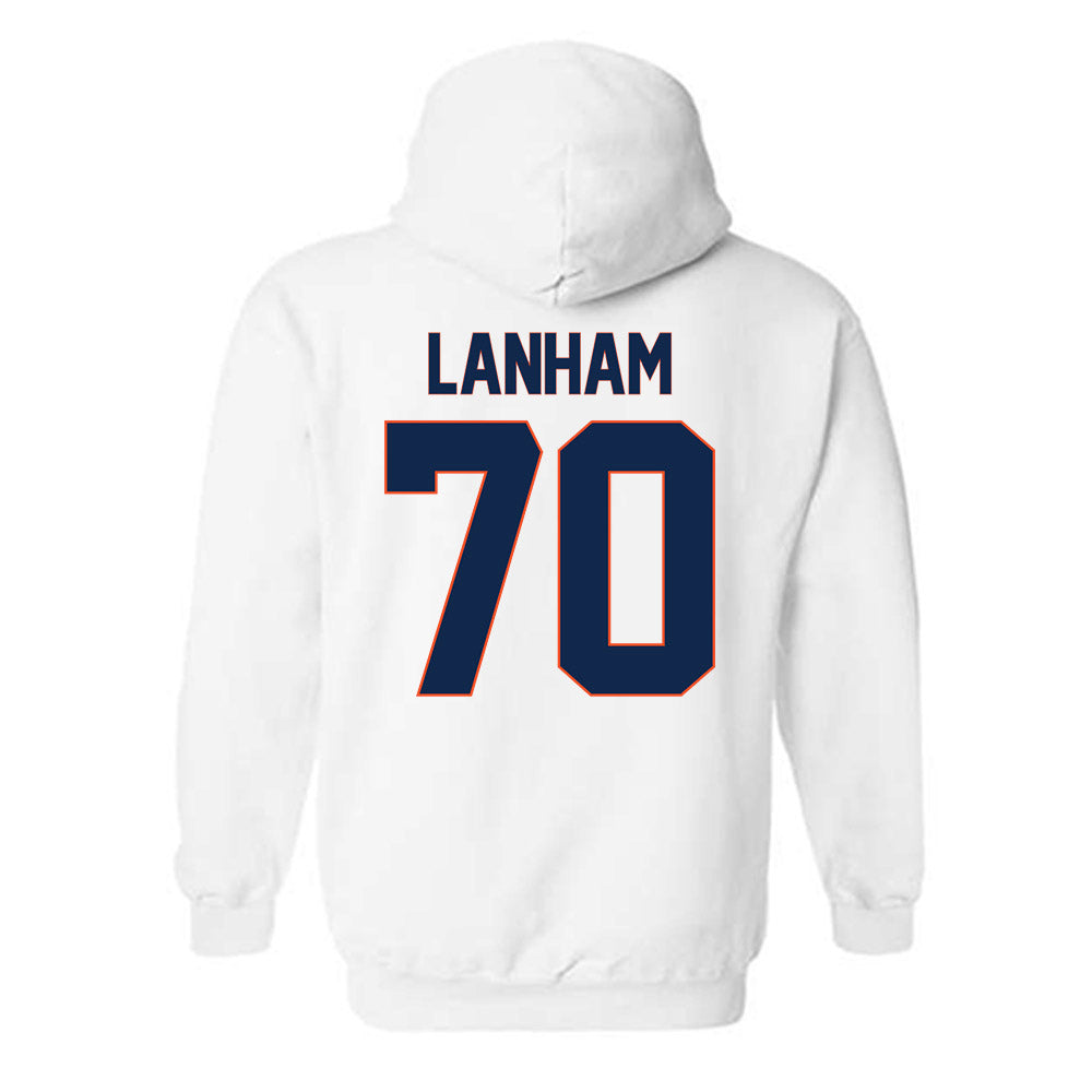 Virginia - NCAA Football : Grant Lanham - Replica Shersey Hooded Sweatshirt