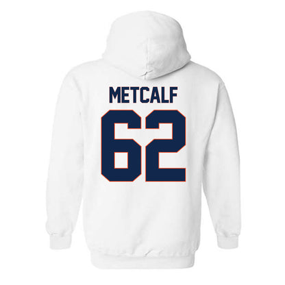 Virginia - NCAA Football : Drake Metcalf - Replica Shersey Hooded Sweatshirt