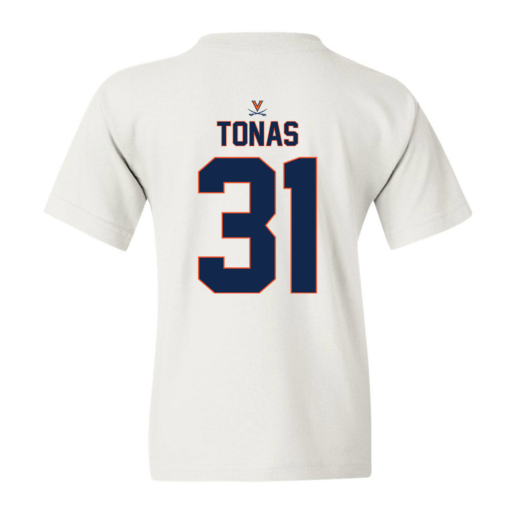 Virginia - NCAA Baseball : Angelo Tonas - Replica Shersey Youth T-Shirt