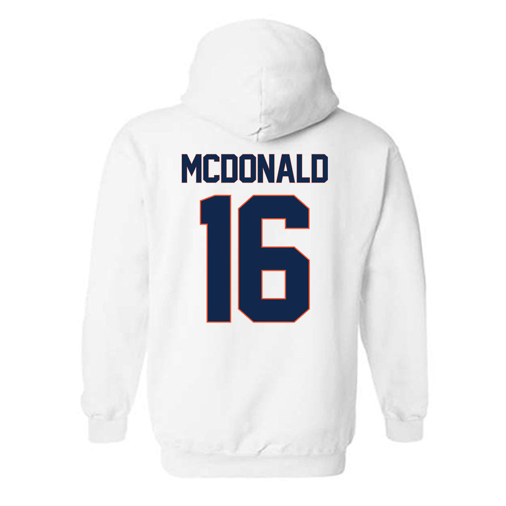 Virginia - NCAA Football : Trey McDonald - Replica Shersey Hooded Sweatshirt