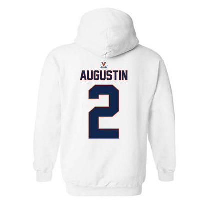 Virginia - NCAA Baseball : Matt Augustin - Replica Shersey Hooded Sweatshirt-1