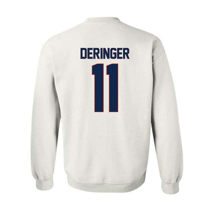 Virginia - NCAA Men's Lacrosse : Caulley Deringer - Replica Shersey Crewneck Sweatshirt