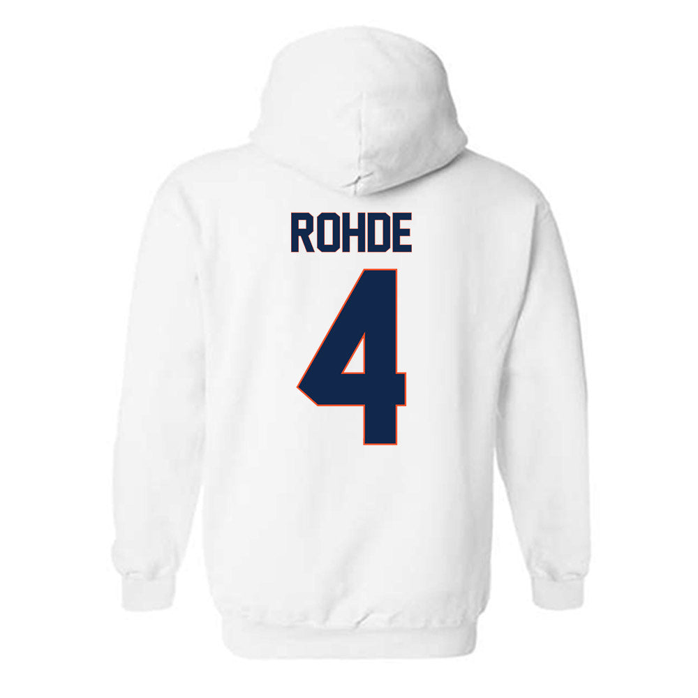 Virginia - NCAA Men's Basketball : Andrew Rohde - Replica Shersey Hooded Sweatshirt