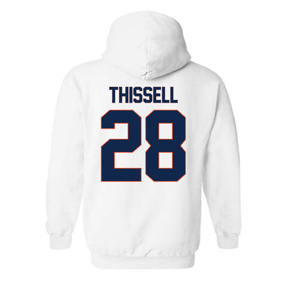 Virginia - NCAA Men's Soccer : Matthew Thissell - Replica Shersey Hooded Sweatshirt