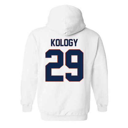 Virginia - NCAA Men's Lacrosse : Griffin Kology - Replica Shersey Hooded Sweatshirt