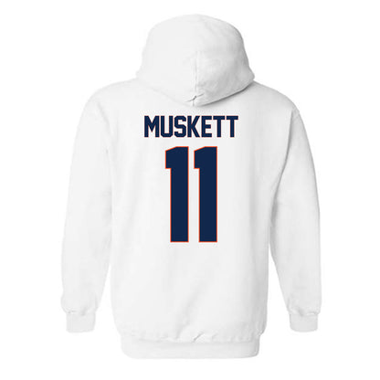 Virginia - NCAA Football : Tony Muskett - Replica Shersey Hooded Sweatshirt