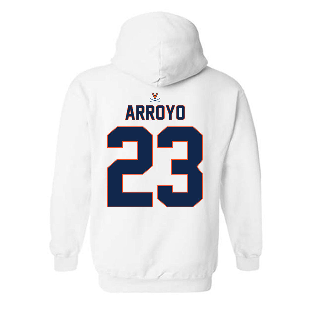 Virginia - NCAA Baseball : Chris Arroyo - Replica Shersey Hooded Sweatshirt