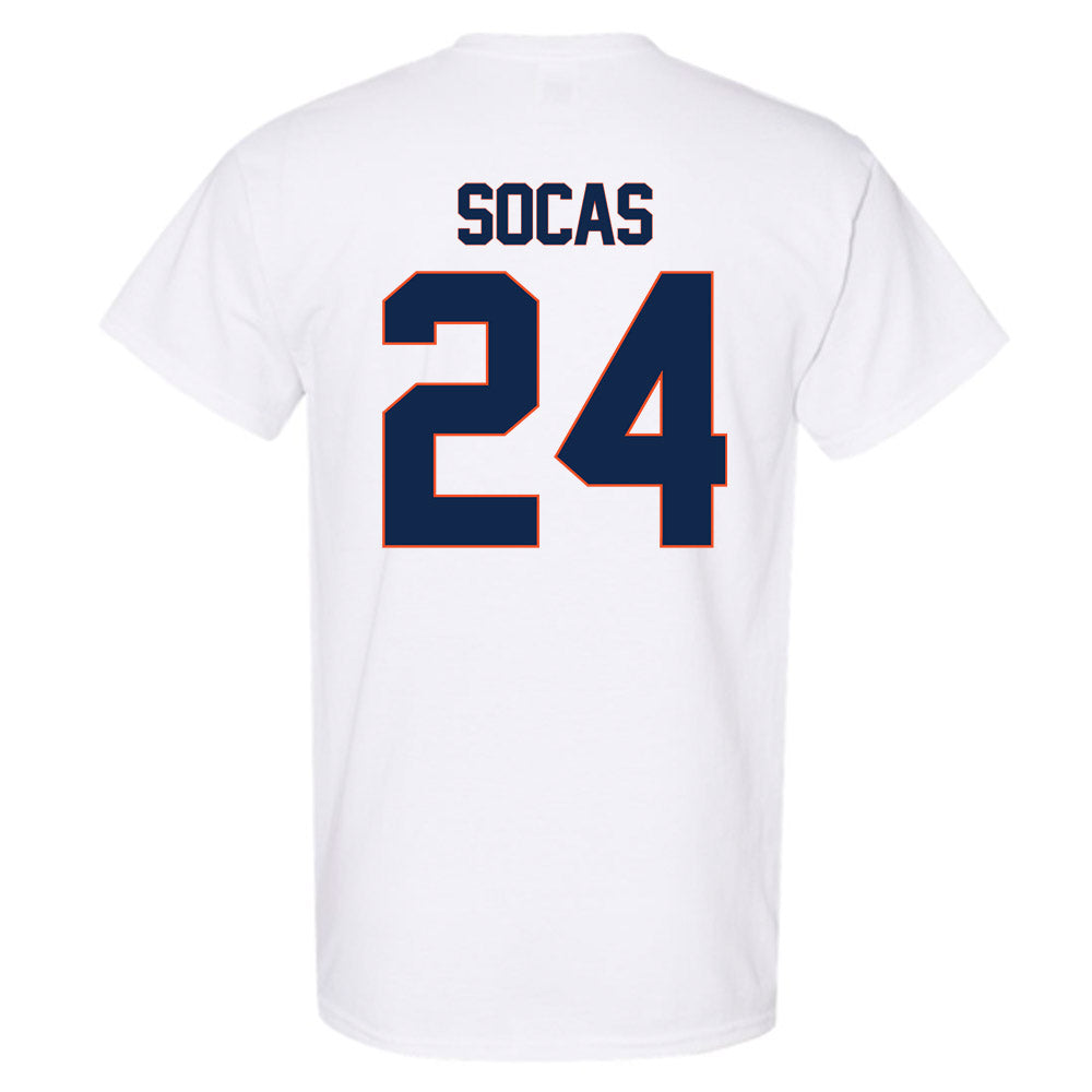 Virginia - NCAA Men's Soccer : Garrett Socas - Replica Shersey T-Shirt