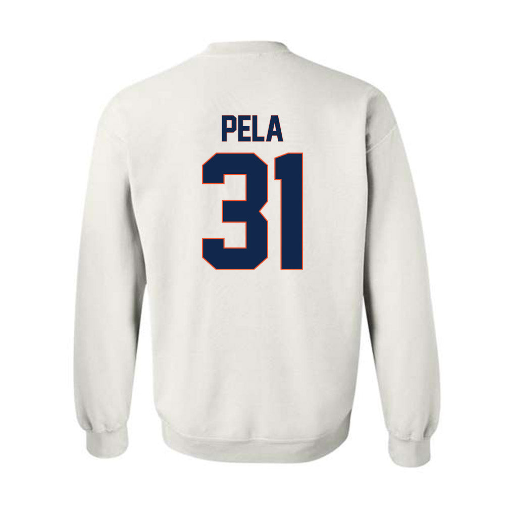 Virginia - NCAA Men's Soccer : Umberto Pela - Replica Shersey Crewneck Sweatshirt