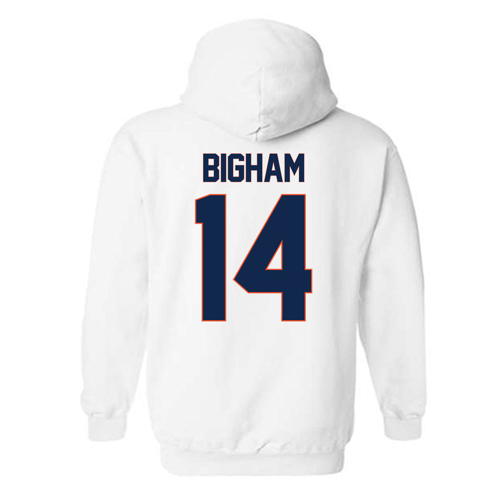 Virginia - NCAA Softball : Eden Bigham - Replica Shersey Hooded Sweatshirt