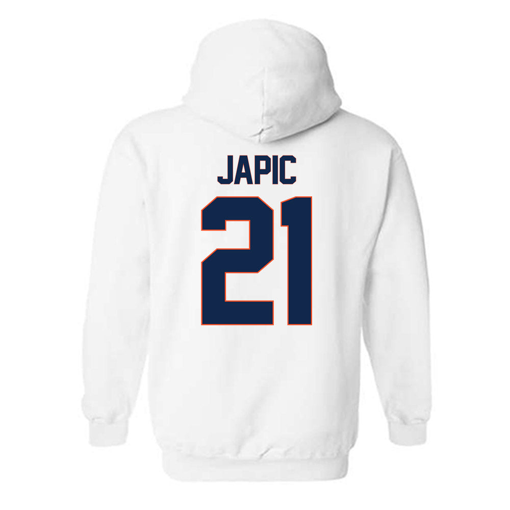 Virginia - NCAA Women's Soccer : Chloe Japic - Replica Shersey Hooded Sweatshirt