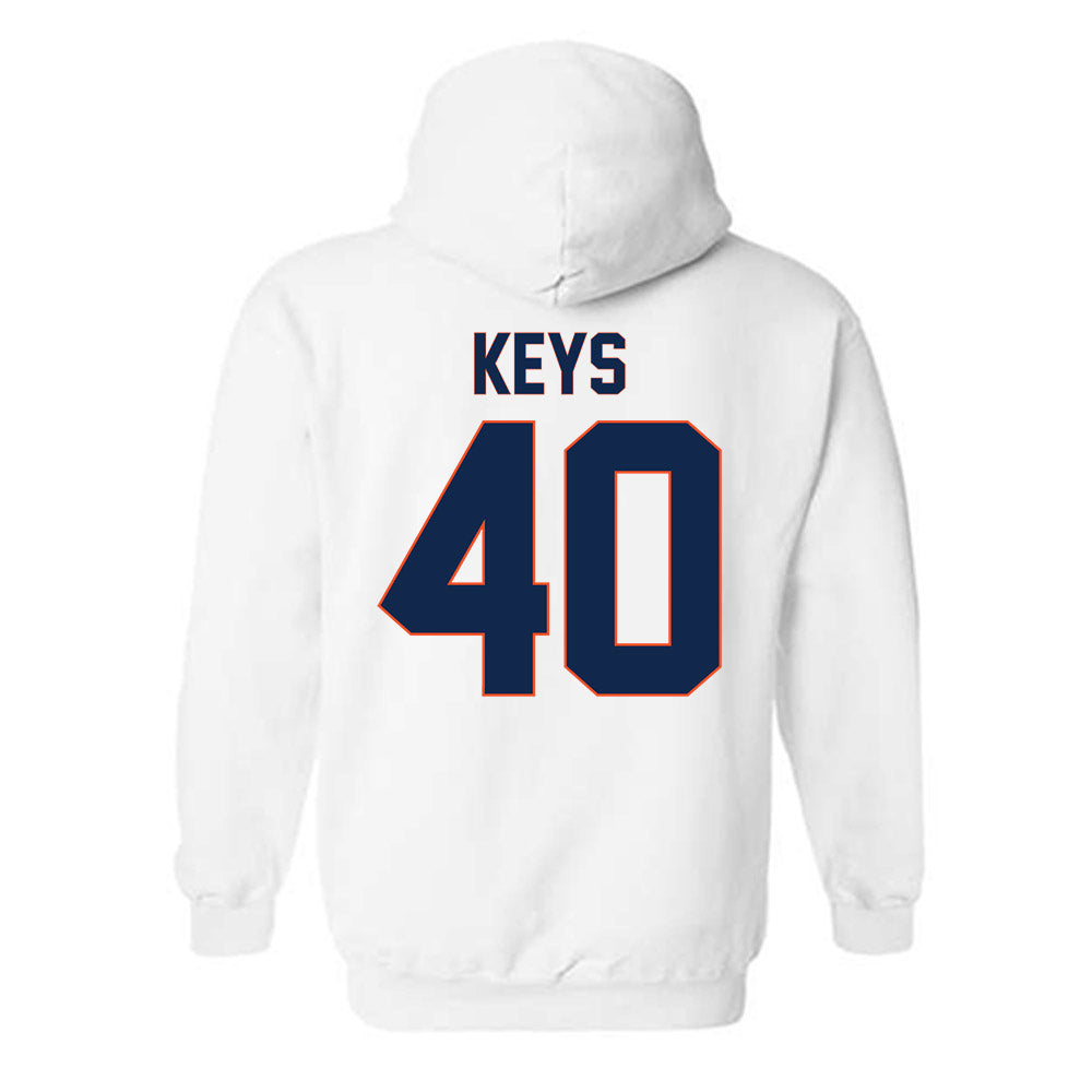 Virginia - NCAA Football : Rob Keys - Replica Shersey Hooded Sweatshirt