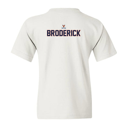 Virginia - NCAA Baseball : Will Broderick - Replica Shersey Youth T-Shirt-1