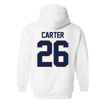 Virginia - NCAA Women's Soccer : Maya Carter - Replica Shersey Hooded Sweatshirt