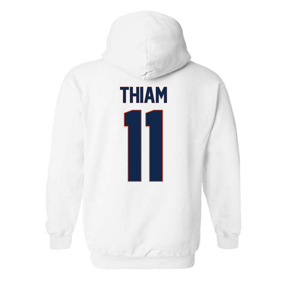 Virginia - NCAA Men's Soccer : Mouhameth Thiam - Replica Shersey Hooded Sweatshirt