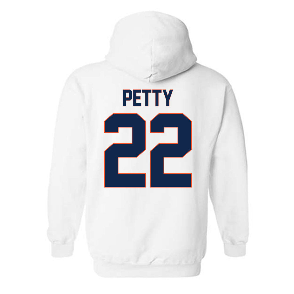 Virginia - NCAA Men's Lacrosse : Eli Petty - Replica Shersey Hooded Sweatshirt