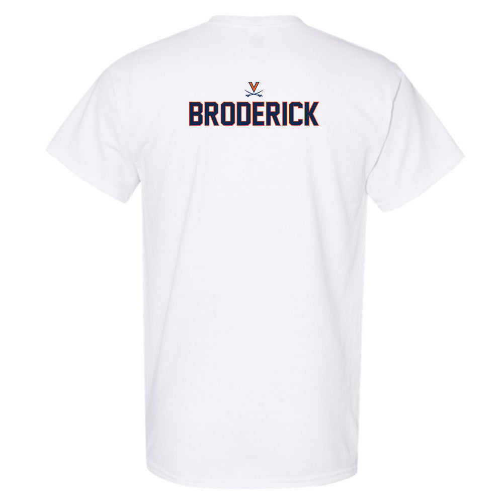 Virginia - NCAA Baseball : Will Broderick - Replica Shersey T-Shirt-1