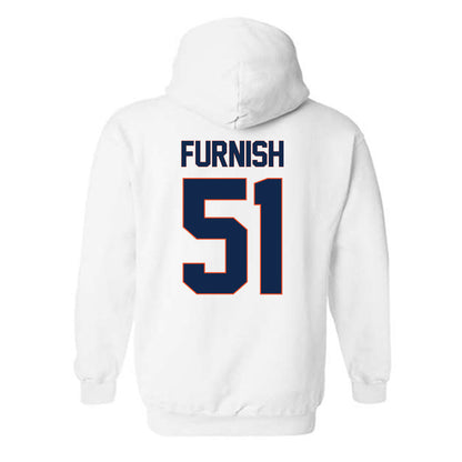 Virginia - NCAA Football : Ty Furnish - Replica Shersey Hooded Sweatshirt