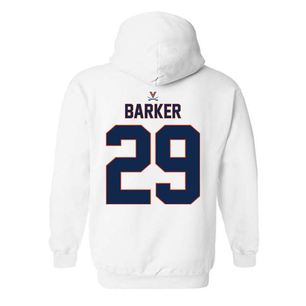 Virginia - NCAA Baseball : Blake Barker - Replica Shersey Hooded Sweatshirt