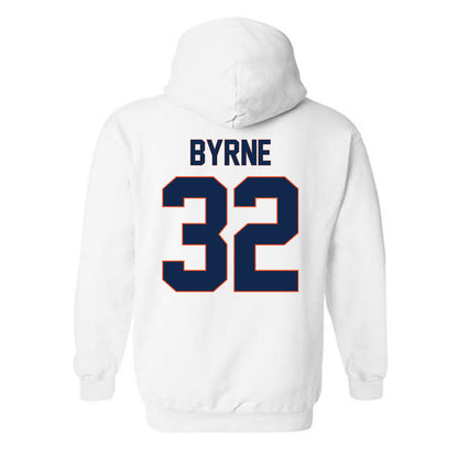 Virginia - NCAA Football : Luke Byrne - Replica Shersey Hooded Sweatshirt