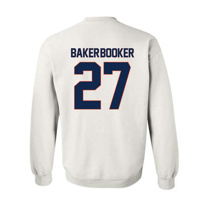 Virginia - NCAA Football : Trent Baker-booker - Replica Shersey Crewneck Sweatshirt