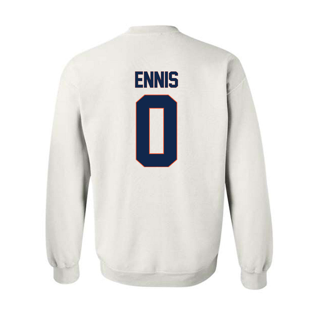 Virginia - NCAA Football : Sage Ennis - Replica Shersey Crewneck Sweatshirt