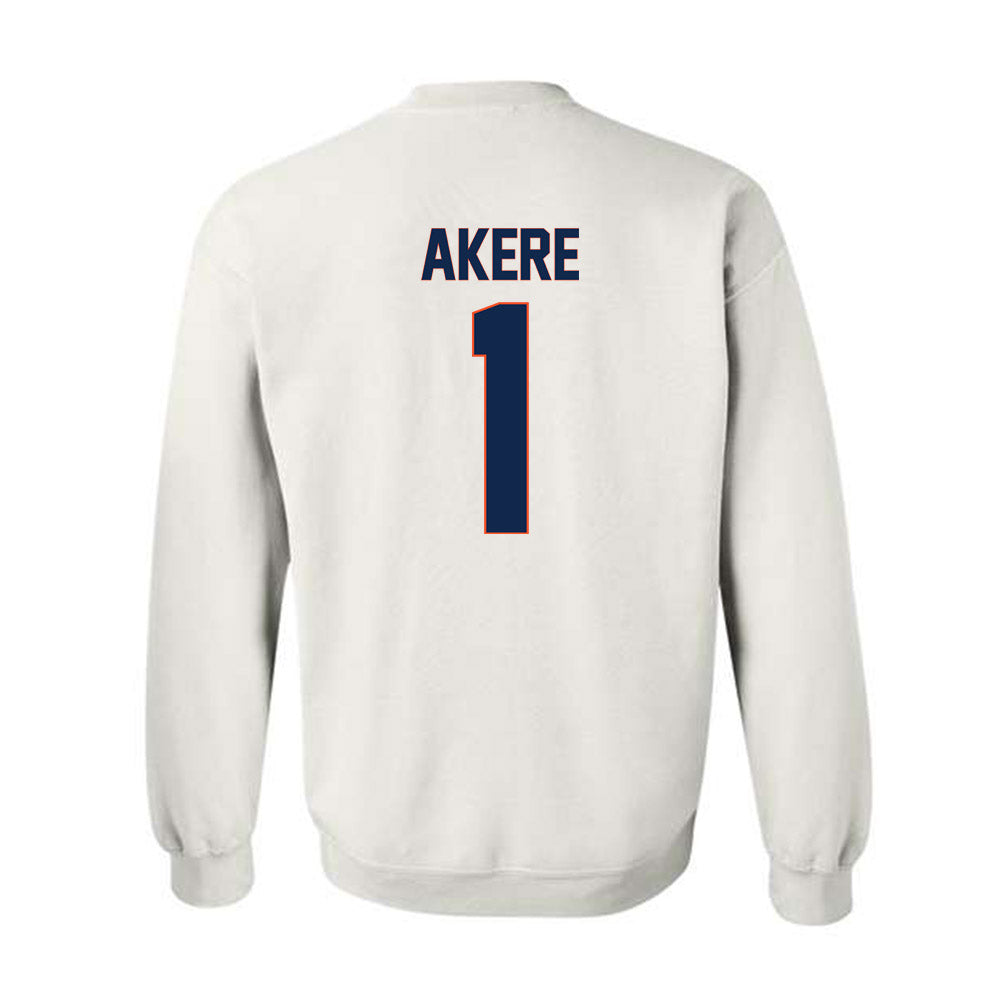 Virginia - NCAA Football : Paul Akere - Replica Shersey Crewneck Sweatshirt