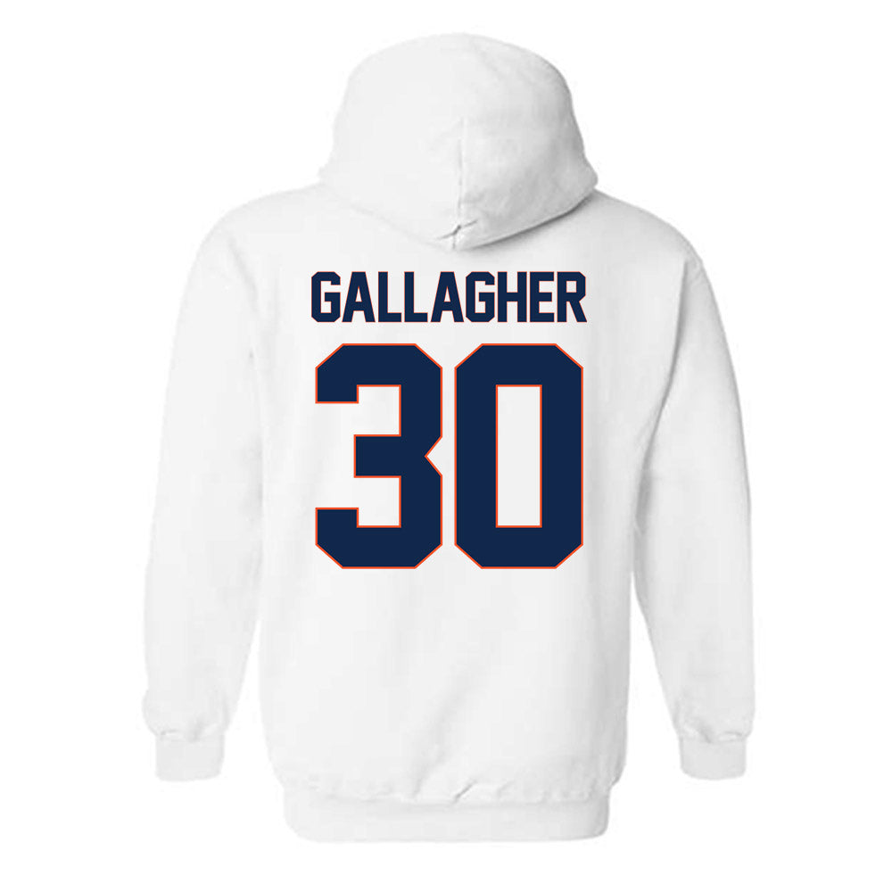 Virginia - NCAA Men's Soccer : Colin Gallagher - Replica Shersey Hooded Sweatshirt