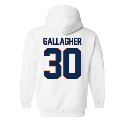 Virginia - NCAA Men's Soccer : Colin Gallagher - Replica Shersey Hooded Sweatshirt