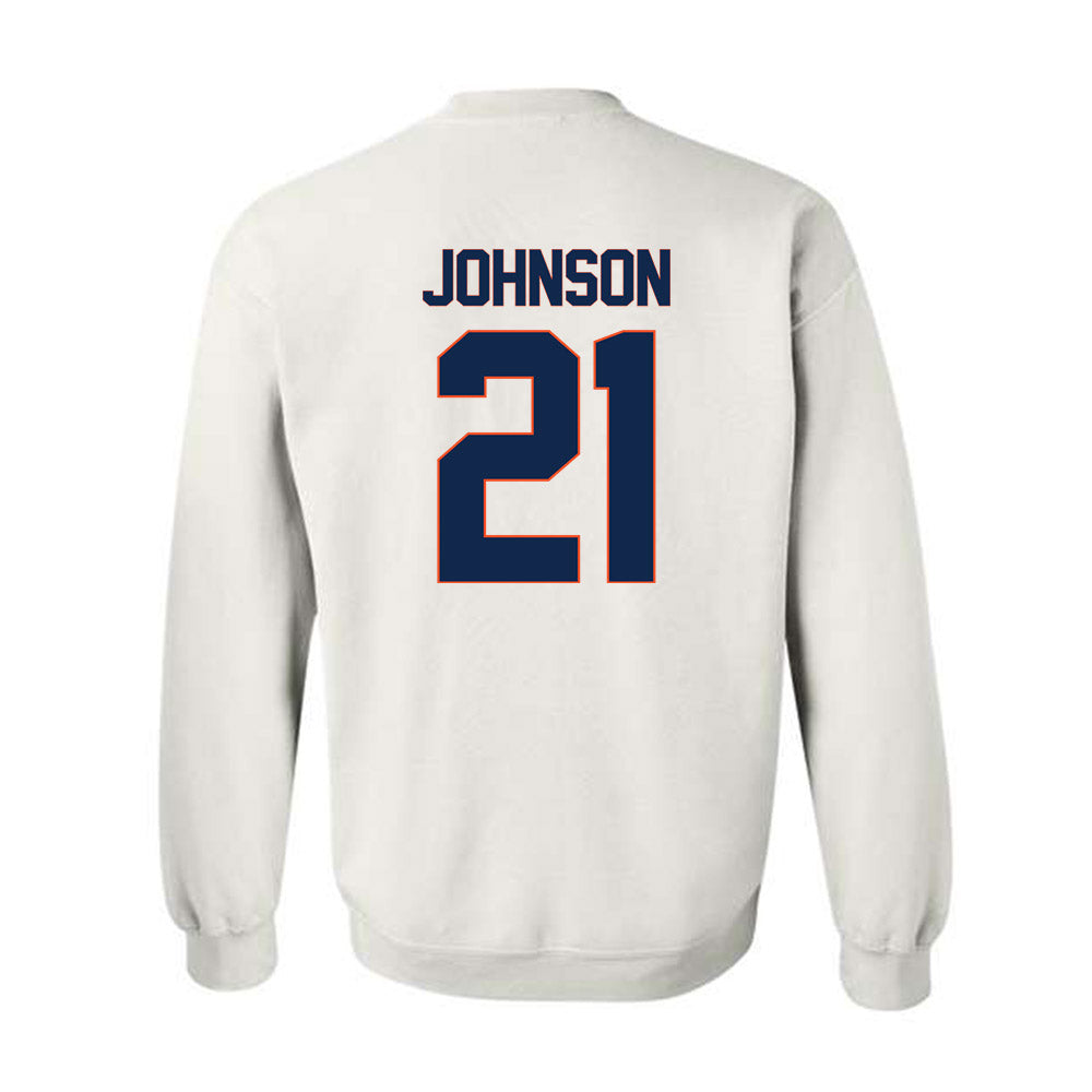 Virginia - NCAA Women's Basketball : Kymora Johnson - Replica Shersey Crewneck Sweatshirt