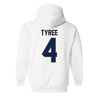 Virginia - NCAA Football : Chris Tyree - Replica Shersey Hooded Sweatshirt