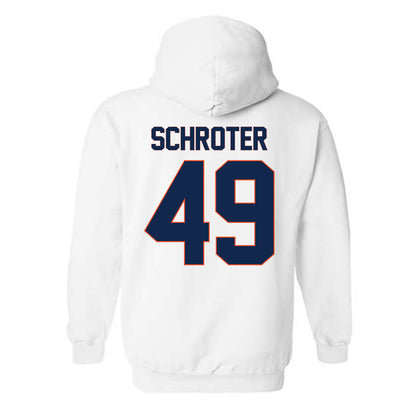 Virginia - NCAA Men's Lacrosse : John Schroter - Replica Shersey Hooded Sweatshirt